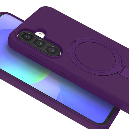 Samsung Galaxy A56 Regal Magsafe Standlı Kapak Kılıf - Derin Mor 2
