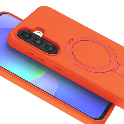 Samsung Galaxy A56 Regal Magsafe Standlı Kapak Kılıf - Turuncu 2