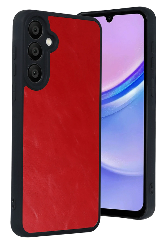 Samsung Galaxy A57 5G Aras Deri Kapak Kılıf - Kırmızı