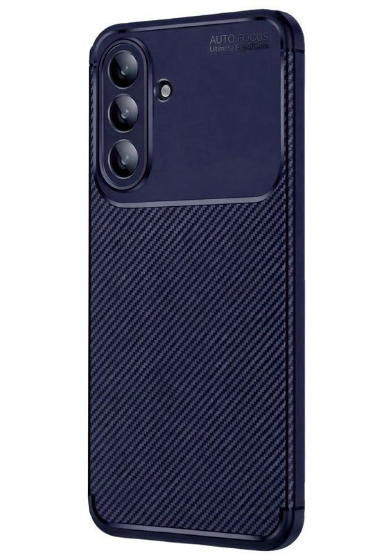Samsung Galaxy A57 5G Auto Focus Karbon Kapak Kılıf - Lacivert 2