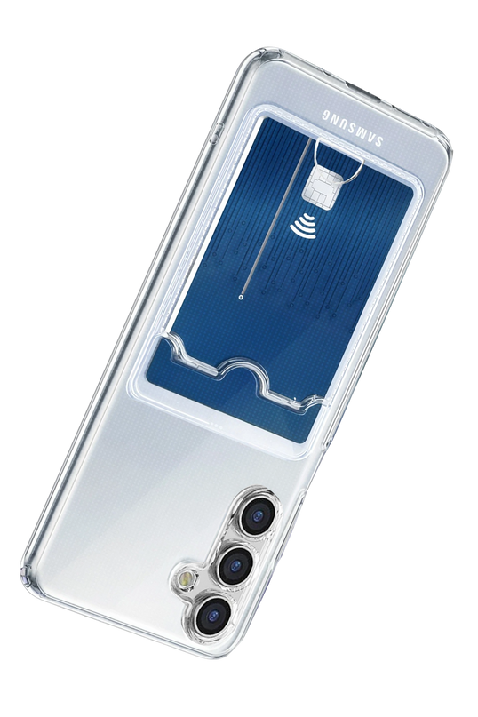 Samsung Galaxy A57 5G Kart Şeffaf Silikon Kılıf 3