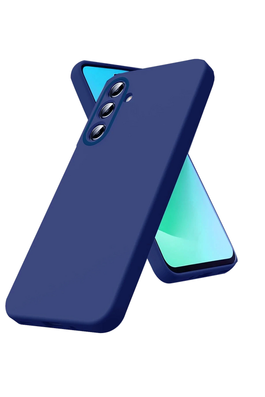 Samsung Galaxy A57 5G Nano içi Kadife Silikon Kılıf - Lacivert