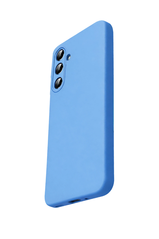 Samsung Galaxy A57 5G Nano içi Kadife Silikon Kılıf - Mavi 3