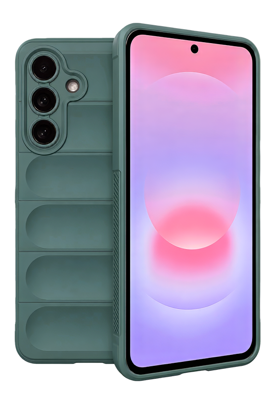 Samsung Galaxy A57 5G Optimum Silikon Kılıf - Koyu Yeşil