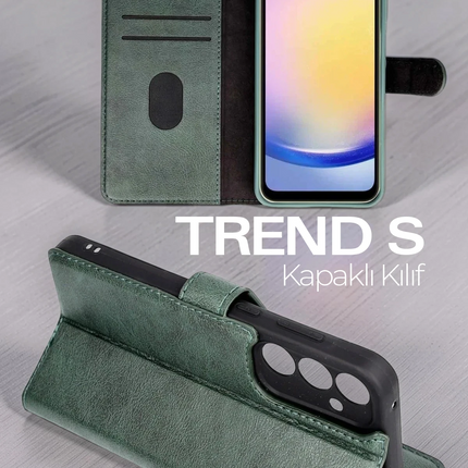 Samsung Galaxy A57 5G Trend S Plus Kapaklı Kılıf - Lacivert 3