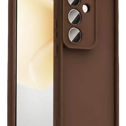 Samsung Galaxy A57 5G Viera Silikon Kılıf - Kahverengi