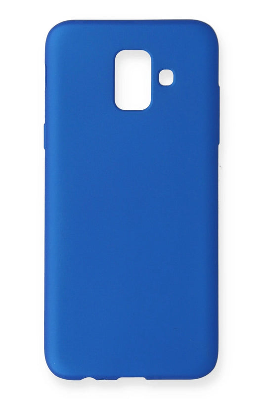 Samsung Galaxy A6 2018 First Silikon Kılıf - Mavi