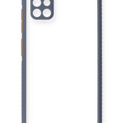 Samsung Galaxy A71 Miami Şeffaf Silikon Kılıf - Gri 2