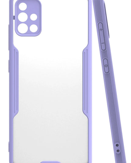 Samsung Galaxy A71 Platin Silikon Kılıf - Lila