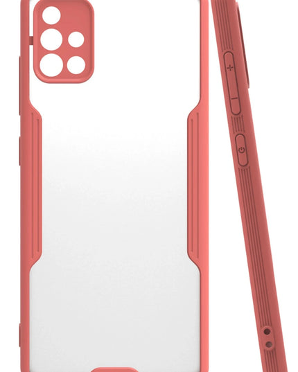 Samsung Galaxy A71 Platin Silikon Kılıf - Pembe