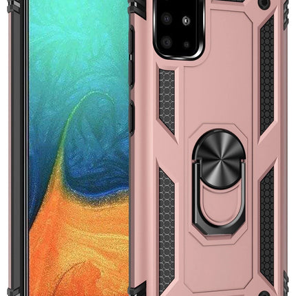 Samsung Galaxy A71 Sofya Yüzüklü Silikon Kapak Kılıf