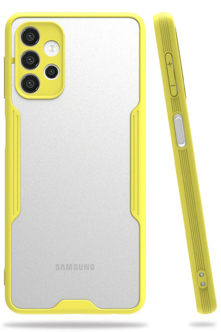 Samsung Galaxy A72 Platin Silikon Kılıf - Sarı