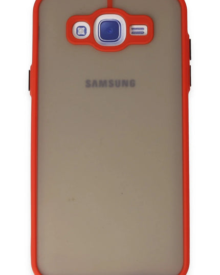 Samsung Galaxy J7 Montreal Silikon Kapak Kılıf - Kırmızı