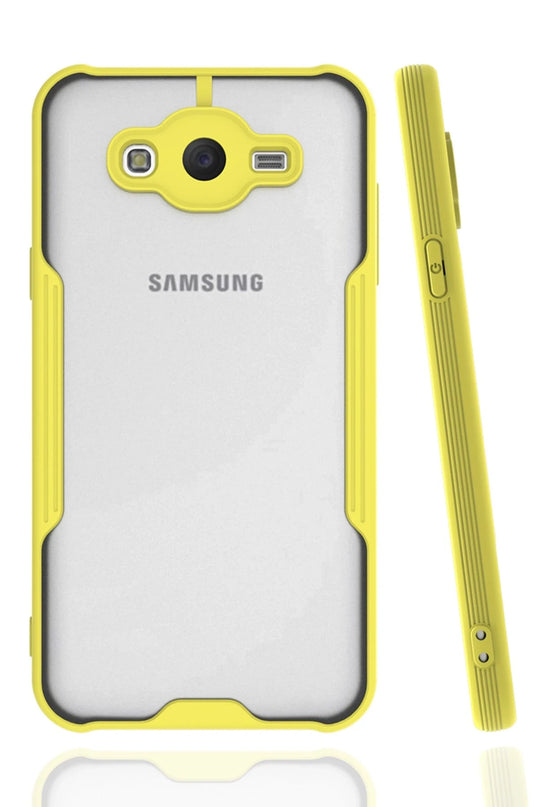 Samsung Galaxy J7 Platin Silikon Kılıf - Sarı