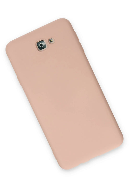 Samsung Galaxy J7 Prime Nano içi Kadife Silikon Kılıf - Pudra 3