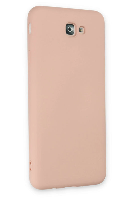 Samsung Galaxy J7 Prime Nano içi Kadife Silikon Kılıf - Pudra 2