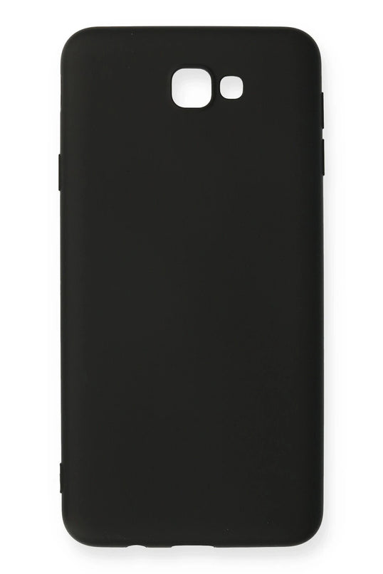 Samsung Galaxy J7 Prime Nano içi Kadife Silikon Kılıf - Siyah