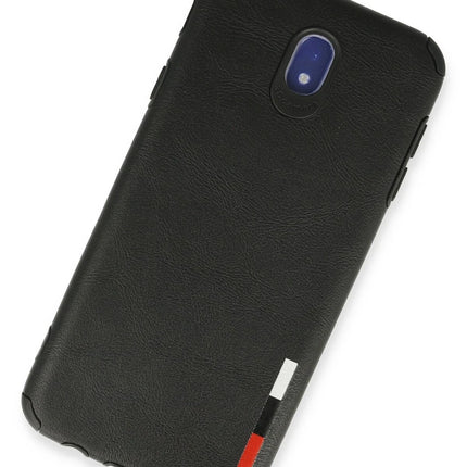 Samsung Galaxy J7 Pro / J730 Loop Deri Silikon Kılıf - Siyah 2