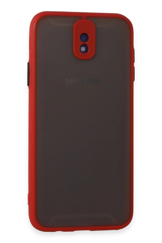 Samsung Galaxy J7 Pro / J730 Montreal Silikon Kapak Kılıf - Kırmızı