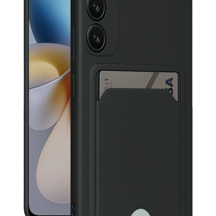 Samsung Galaxy M15 Kelvin Kartvizitli Silikon Kılıf - Siyah