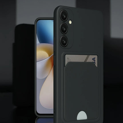Samsung Galaxy M15 Kelvin Kartvizitli Silikon Kılıf - Siyah 2