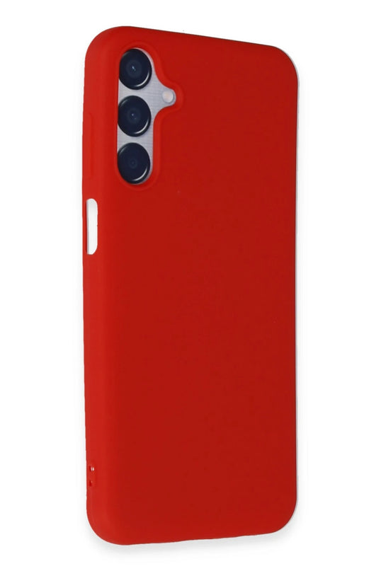 Samsung Galaxy M15 First Silikon Kılıf - Kırmızı
