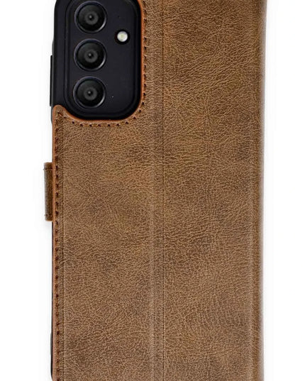 Samsung Galaxy M15 Trend S Plus Kapaklı Kılıf - Taba