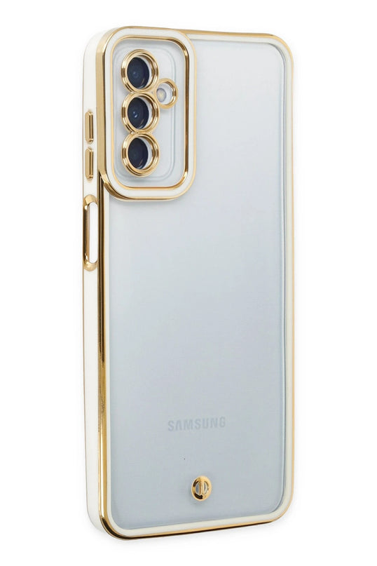 Samsung Galaxy M23 Liva Lens Silikon Kılıf - Beyaz