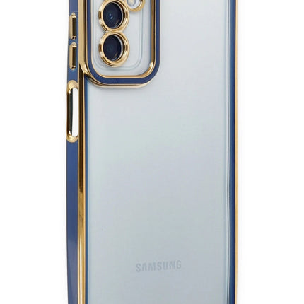 Samsung Galaxy M23 Liva Lens Silikon Kılıf - Mavi