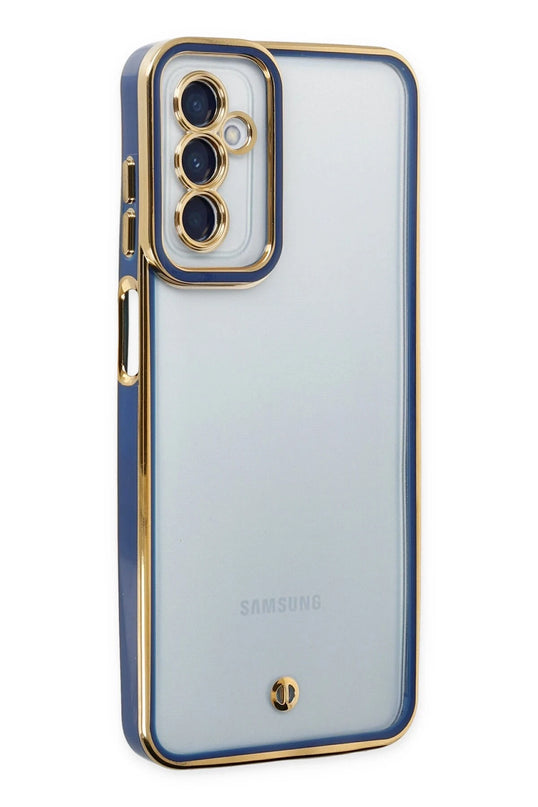 Samsung Galaxy M23 Liva Lens Silikon Kılıf - Mavi