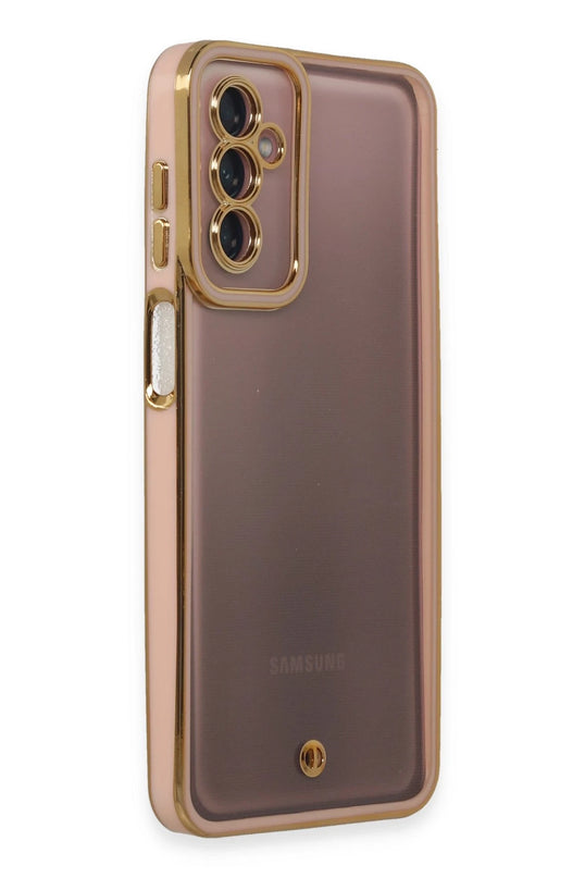 Samsung Galaxy M23 Liva Lens Silikon Kılıf - Pudra 2