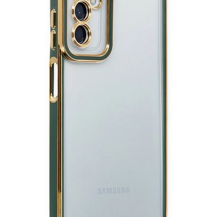 Samsung Galaxy M23 Liva Lens Silikon Kılıf - Yeşil
