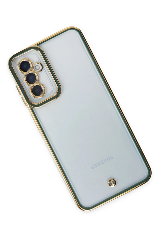 Samsung Galaxy M23 Liva Lens Silikon Kılıf - Yeşil 3