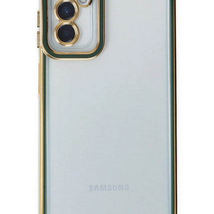Samsung Galaxy M23 Liva Lens Silikon Kılıf - Yeşil 2