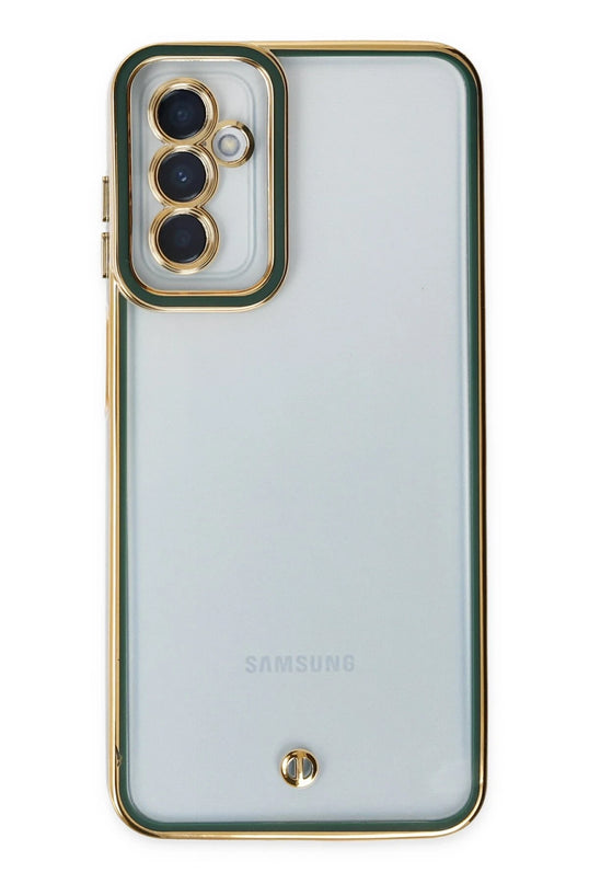 Samsung Galaxy M23 Liva Lens Silikon Kılıf - Yeşil 2