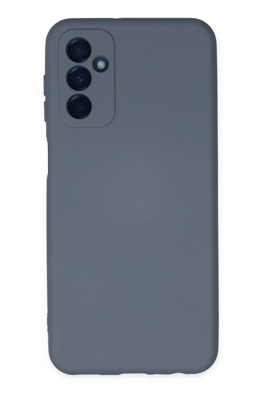 Samsung Galaxy M23 Nano içi Kadife Silikon Kılıf - Gri