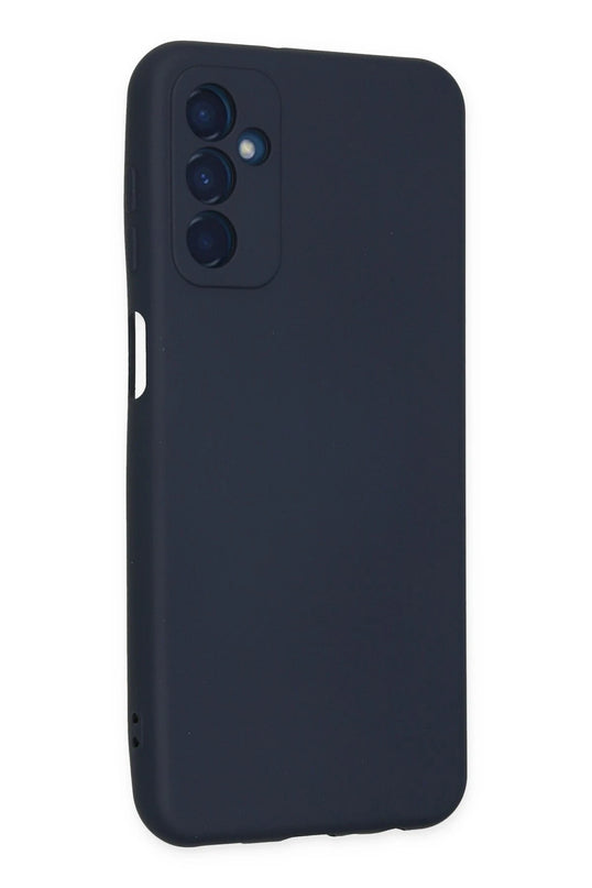 Samsung Galaxy M23 Nano içi Kadife Silikon Kılıf - Lacivert 3
