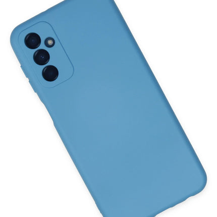 Samsung Galaxy M23 Nano içi Kadife Silikon Kılıf - Mavi 2