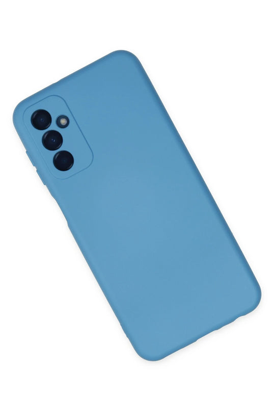 Samsung Galaxy M23 Nano içi Kadife Silikon Kılıf - Mavi 2