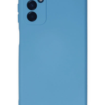 Samsung Galaxy M23 Nano içi Kadife Silikon Kılıf - Mavi