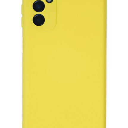 Samsung Galaxy M23 Nano içi Kadife Silikon Kılıf - Sarı