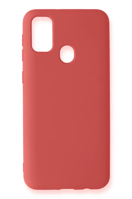Samsung Galaxy M31 Nano içi Kadife Silikon Kılıf - Kiremit 2