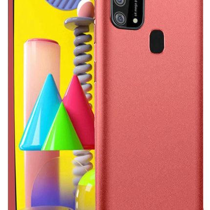 Samsung Galaxy M31 Nano içi Kadife Silikon Kılıf - Kiremit