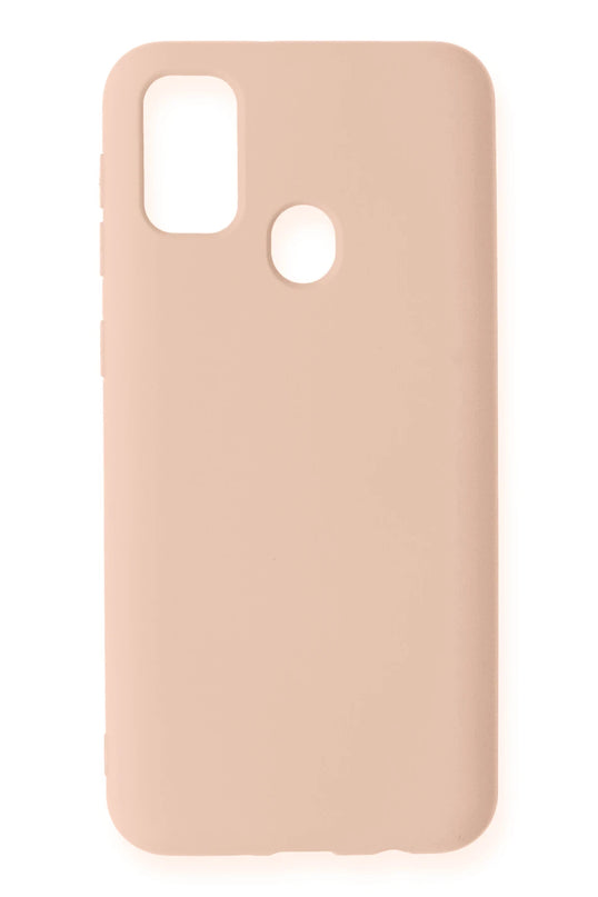 Samsung Galaxy M31 Nano içi Kadife Silikon Kılıf - Pudra 2