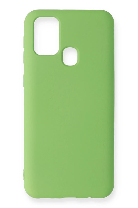 Samsung Galaxy M31 Nano içi Kadife Silikon Kılıf - Yeşil 2