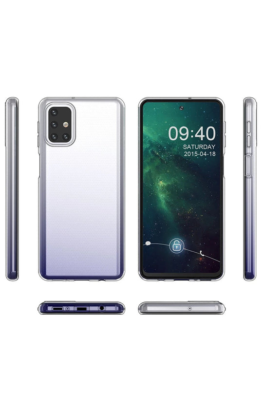 Samsung Galaxy M31S Lüx Şeffaf Silikon Kılıf 2