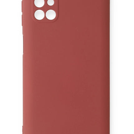 Samsung Galaxy M31S Nano içi Kadife Silikon Kılıf - Kiremit
