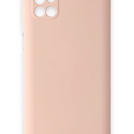 Samsung Galaxy M31S Nano içi Kadife Silikon Kılıf - Pudra