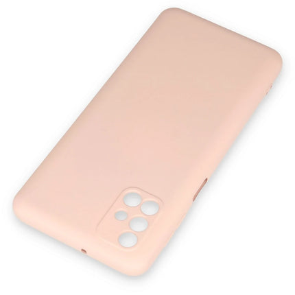 Samsung Galaxy M31S Nano içi Kadife Silikon Kılıf - Pudra 3