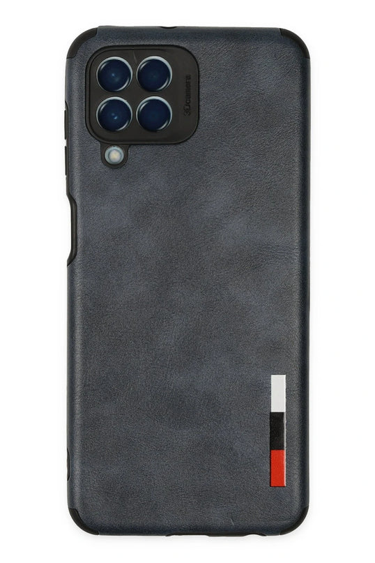 Samsung Galaxy M33 Loop Deri Silikon Kılıf - Lacivert